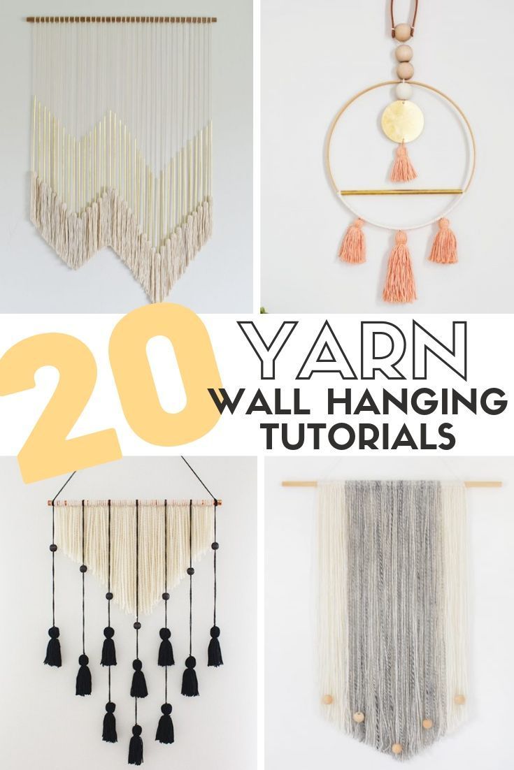 20 Yarn Wall Hanging Crafts | The Crafty Blog Stalker -   22 home decor diy crafts how to make ideas