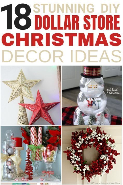 18 Stunning DIY Dollar Store Christmas Decoration Ideas -   23 diy christmas decorations dollar store ideas