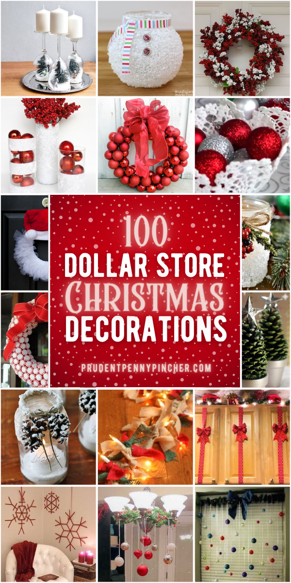 100 DIY Dollar Store Christmas Decor Ideas -   23 diy christmas decorations dollar store ideas
