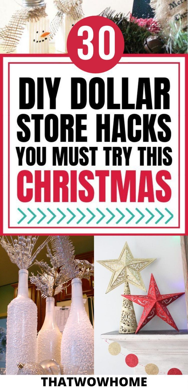 31 Stunning Dollar Store Hacks For Christmas Decor -   23 diy christmas decorations dollar store ideas