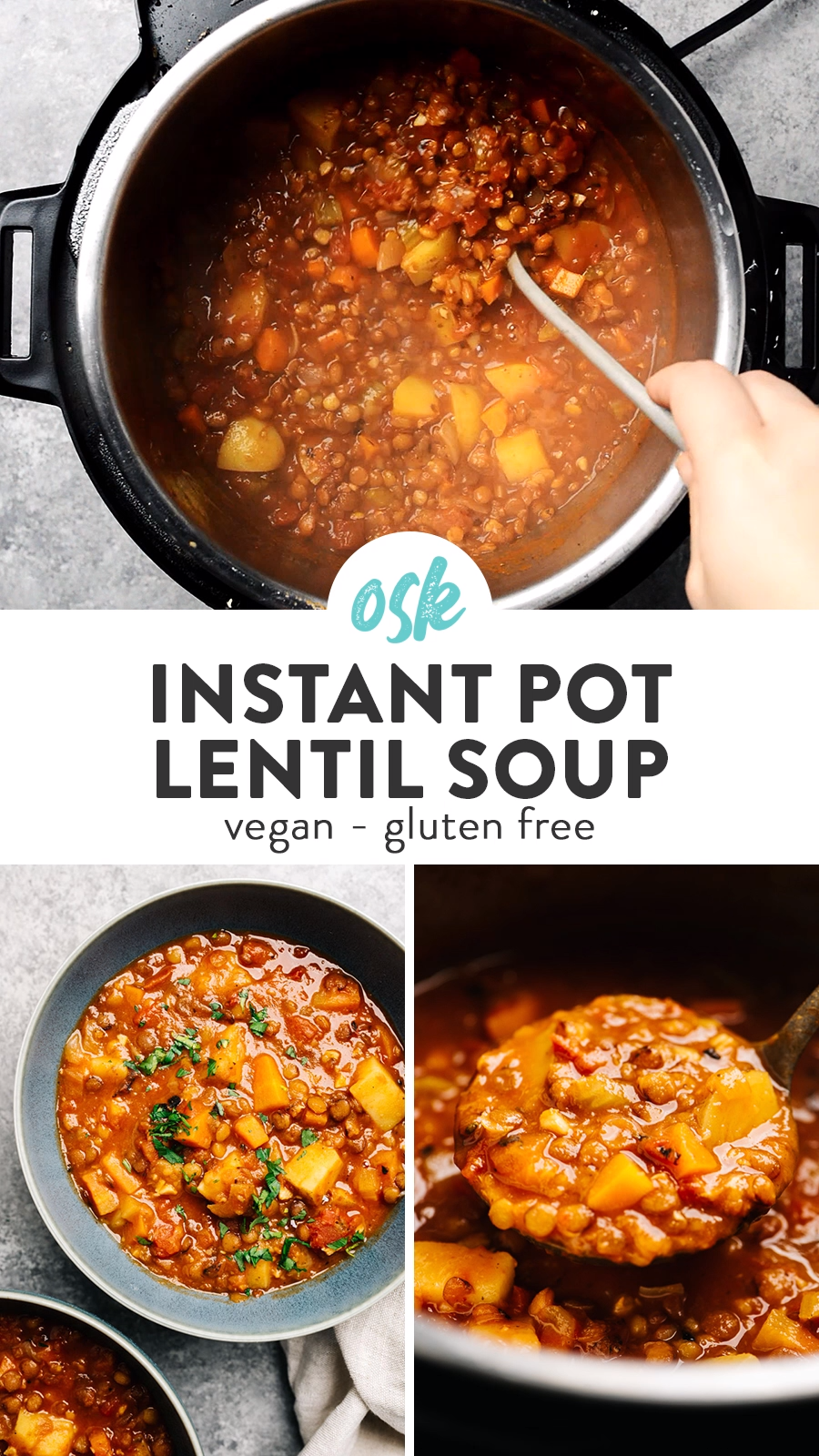 Instant Pot Lentil Soup -   25 healthy instant pot recipes vegetarian videos ideas