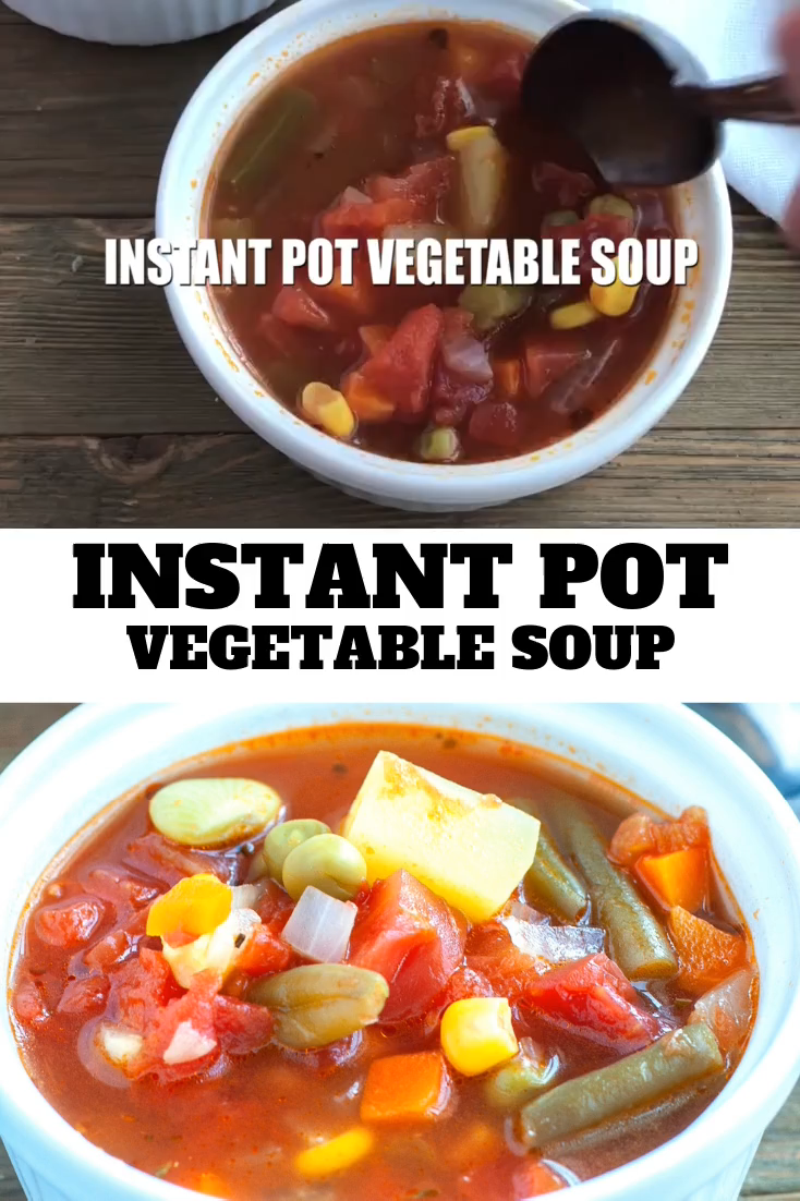 Instant Pot Vegetable Soup -   25 healthy instant pot recipes vegetarian videos ideas