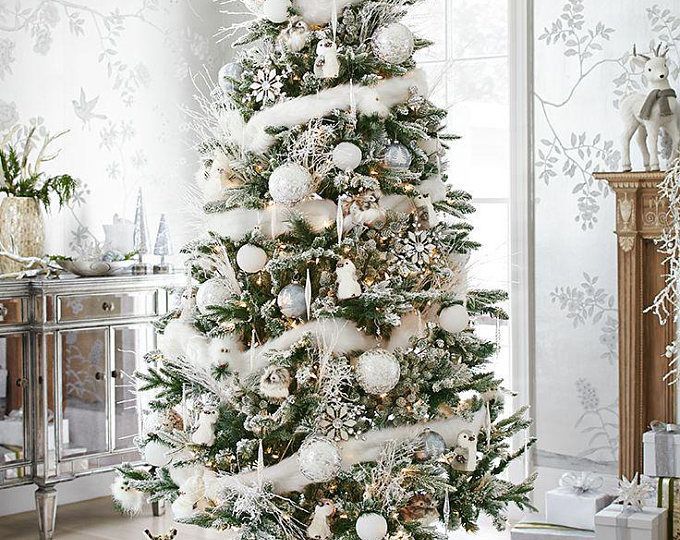 CHRISTMAS SPECIAL: White Marabou Boa to enhance the look of your Centerpiece Tree DIY -   17 christmas tree decorations ideas