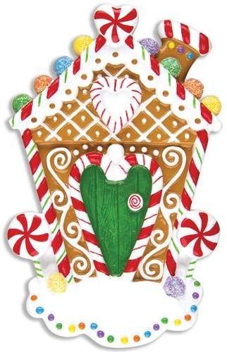 Home Gingerbread House Shaped Ornament -   17 gingerbread house template measurements ideas