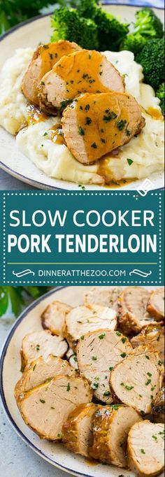 Slow Cooker Pork Tenderloin - Dinner at the Zoo -   17 stuffing recipes easy crock pot ideas