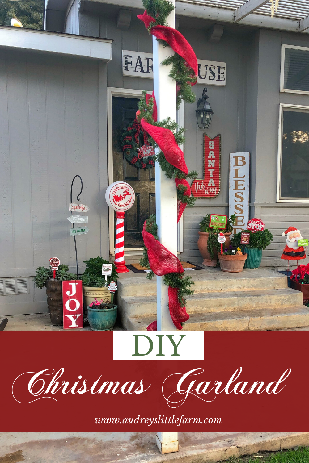 DIY Christmas Garland -   17 xmas decorations diy standing shelves ideas