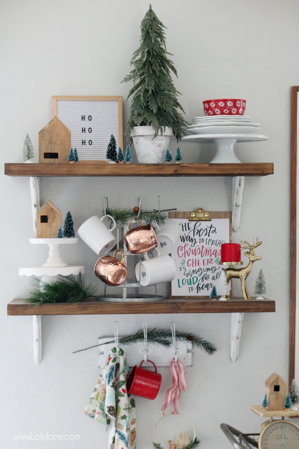 17 xmas decorations diy standing shelves ideas