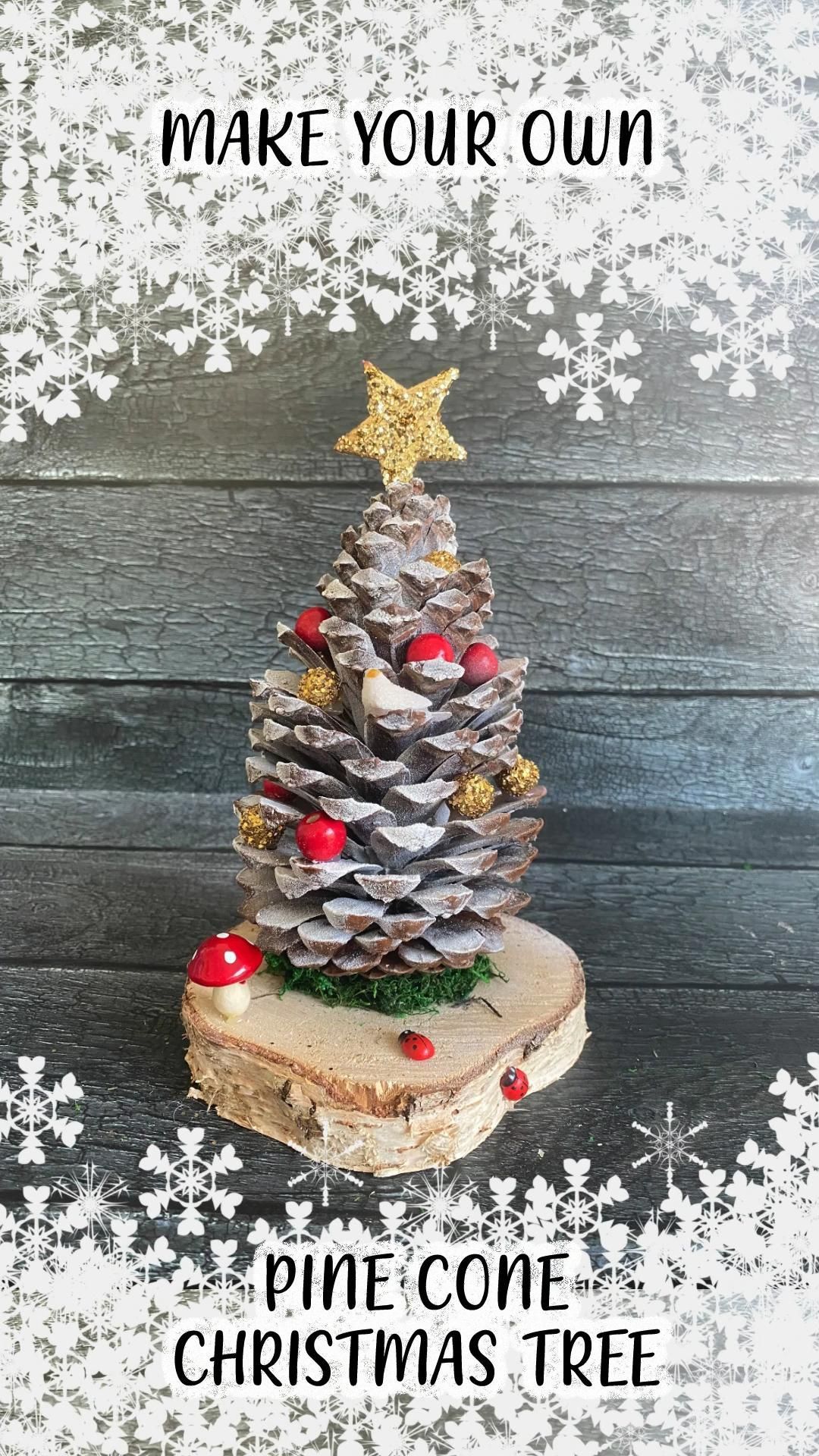 Giant Pine Cone Christmas Tree -   18 christmas crafts diy ideas