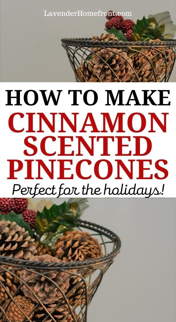 DIY Cinnamon Scented Pinecones -   18 christmas crafts diy ideas