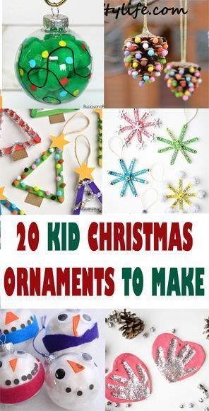 Christmas Ornament Kid Crafts – Crafting Fun - A More Crafty Life -   18 christmas crafts for kids preschool ideas