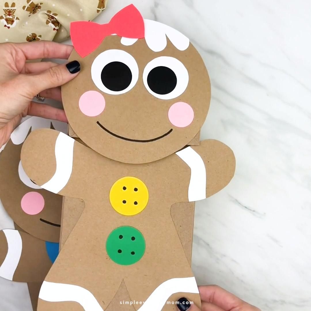 Gingerbread Man Craft -   18 christmas crafts for kids preschool ideas