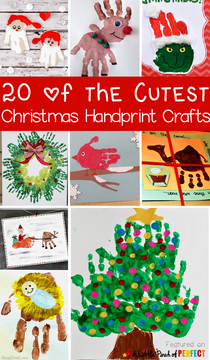 20 of the Cutest Christmas Handprint Crafts for Kids - -   18 christmas crafts for kids preschool ideas