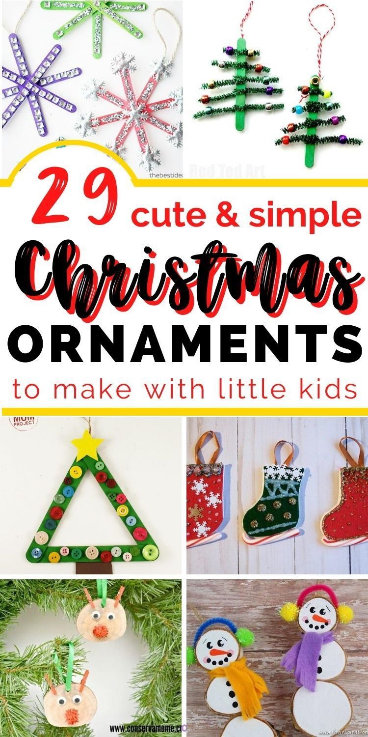 29  adorable Christmas ornaments to make with your toddlers (that won't drive you bonkers) -   18 christmas crafts for kids preschool ideas