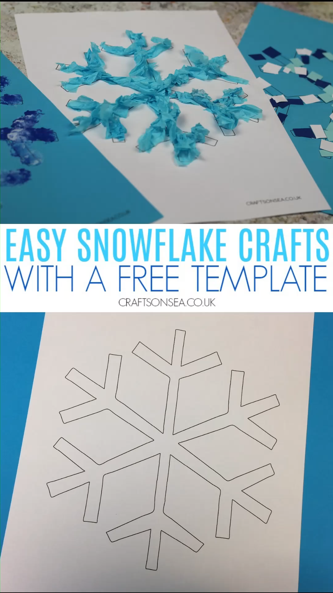 Easy Snowflake Crafts for Kids -   18 christmas crafts for kids preschool ideas