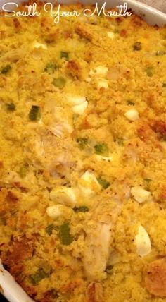 Chicken and Dressing Casserole -   18 cornbread dressing southern stuffing recipes ideas