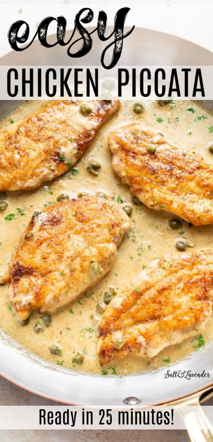 Quick and Easy Chicken Piccata -   18 dinner recipes easy chicken ideas