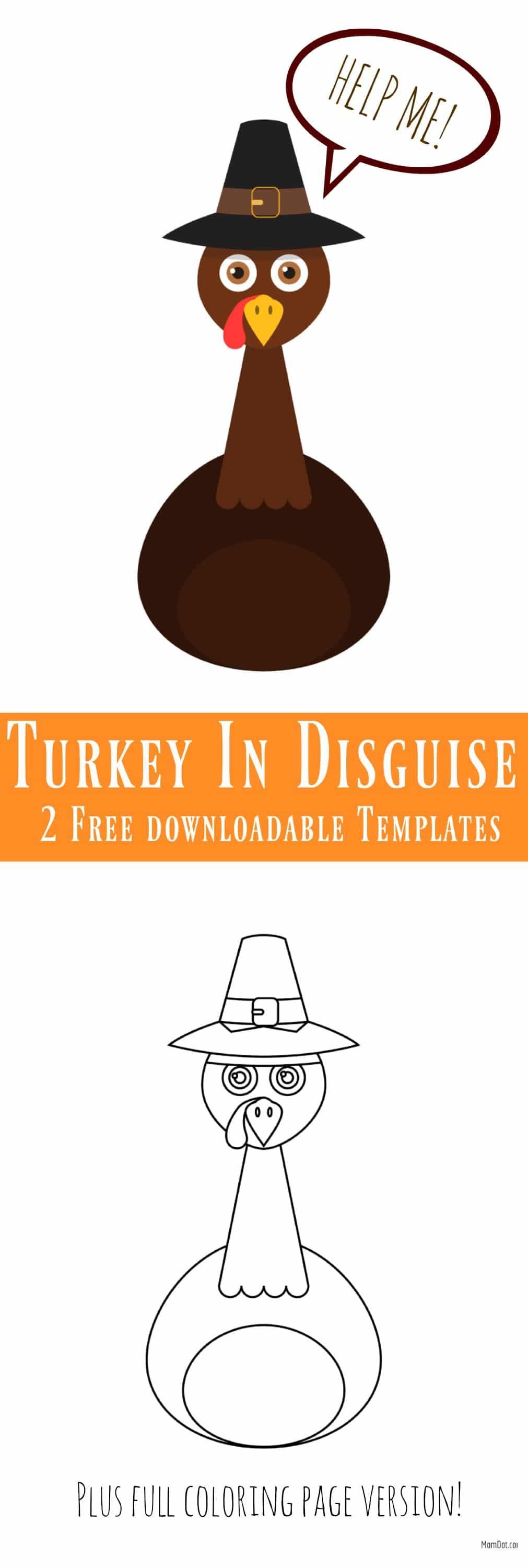 Turkey in Disguise Free Printable Template -   18 disguise a turkey project printable template ideas