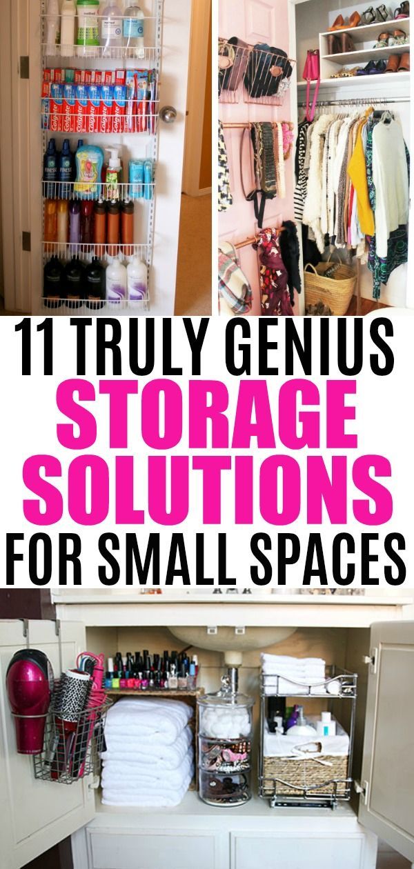 Storage Ideas For Small Spaces: 11 Tips To Organize A Small Home | Organize & Declutter -   18 diy projects for bedroom storage ideas