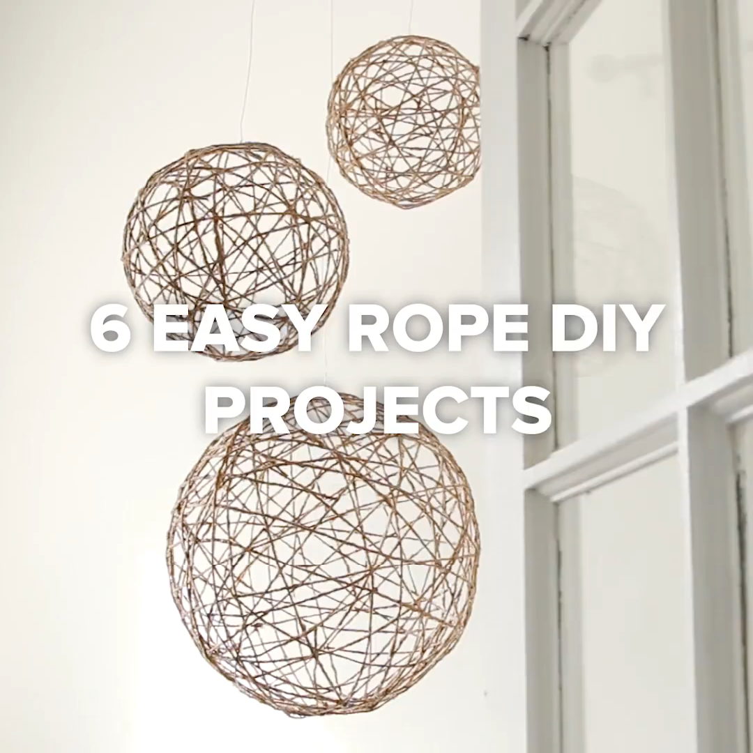 6 Easy Rope DIY Projects -   18 diy projects for the home easy ideas