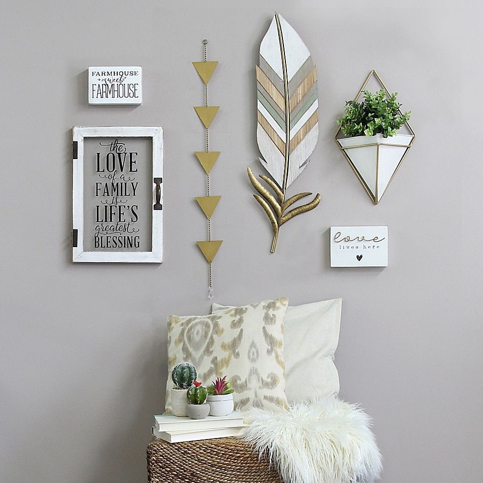 Boho Feather Wall Art Multi -   18 diy projects to try home decor wall art ideas