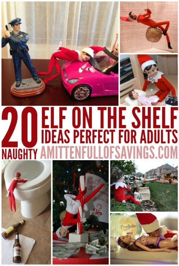 20 Naughty Elf on the Shelf Ideas for Adults -   18 elf on the shelf for adults ideas