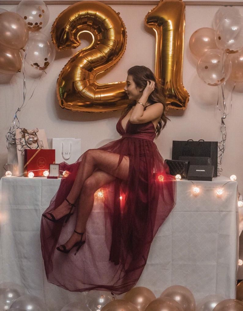 21st Birthday Balloon 40‘' | Jumbo Gold 21 balloon | 21st birthday ideas | 21st birthday gift ideas |Birthday decor for girls| Giant Balloon -   18 room decor for birthday ideas