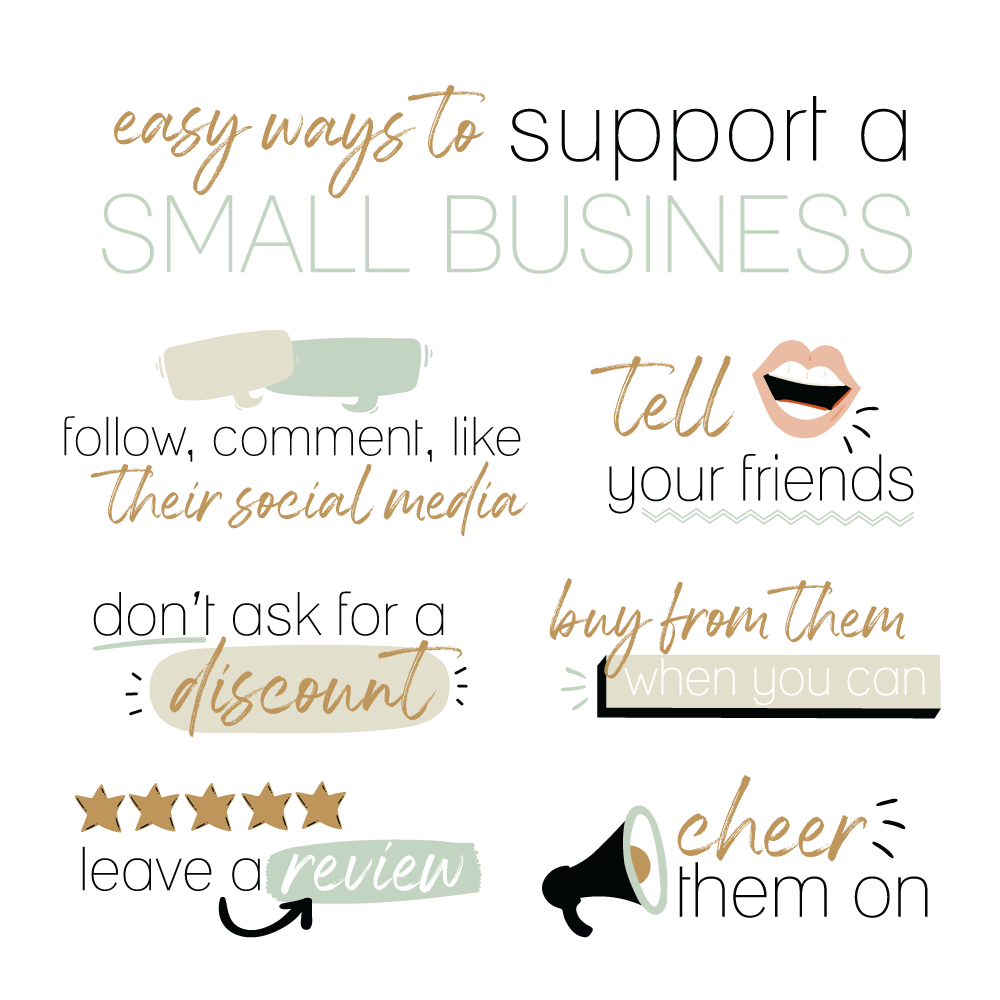Love Local. Support Local. Easy ways to support a small business. -   18 small business saturday ideas