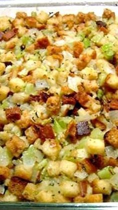 Old-Fashioned Bread & Celery Dressing or Stuffing -   18 stuffing recipes easy thanksgiving ideas
