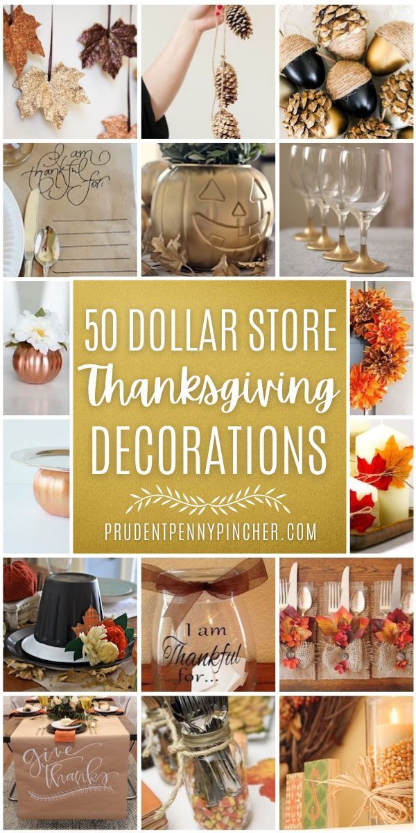 50 Dollar Store Thanksgiving Decorations -
