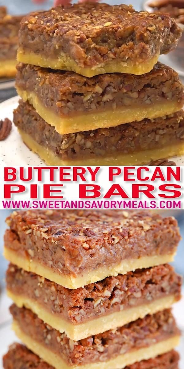 Pecan Pie Bars -   18 thanksgiving desserts for a crowd ideas