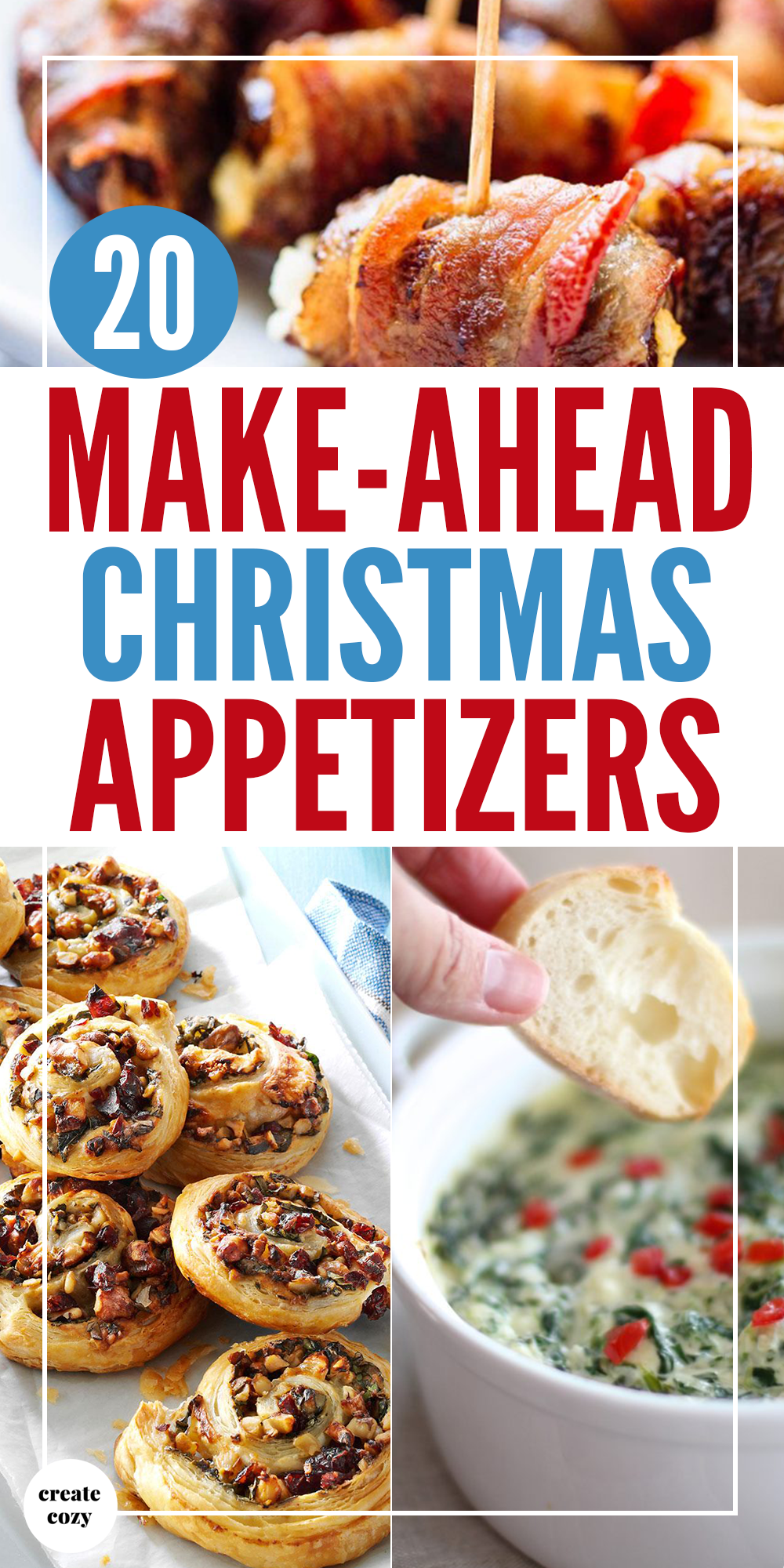 37 Delicious and Easy Make-Ahead Christmas Appetizers | Edit + Nest -   18 xmas food appetizers snacks ideas