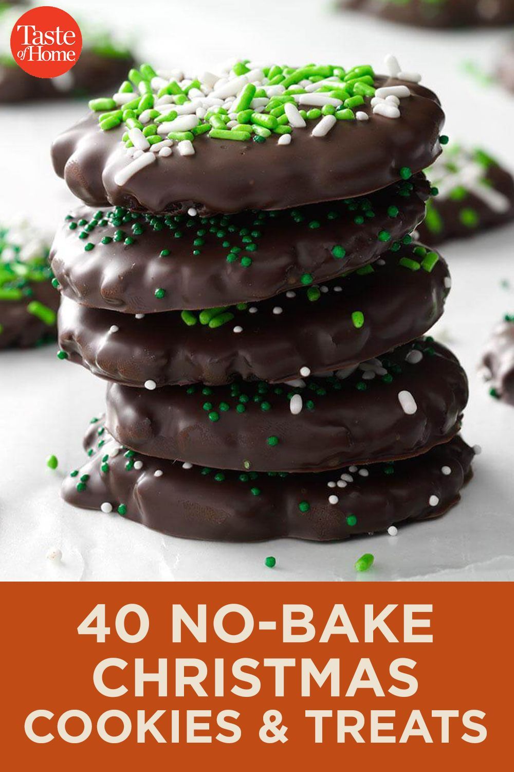 40 No-Bake Christmas Cookies & Treats -   19 christmas cookies recipes easy no bake ideas