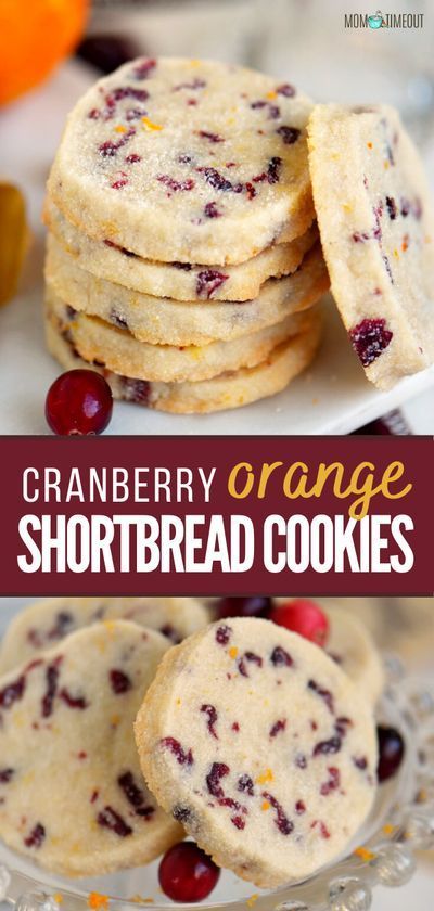 Cranberry Orange Shortbread Cookies -   19 christmas cookies recipes easy no bake ideas