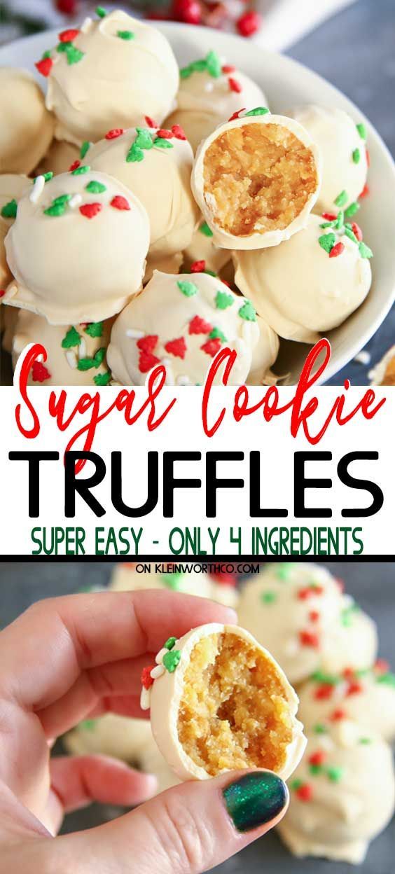 Sugar Cookie Truffles -   19 christmas cookies recipes easy no bake ideas