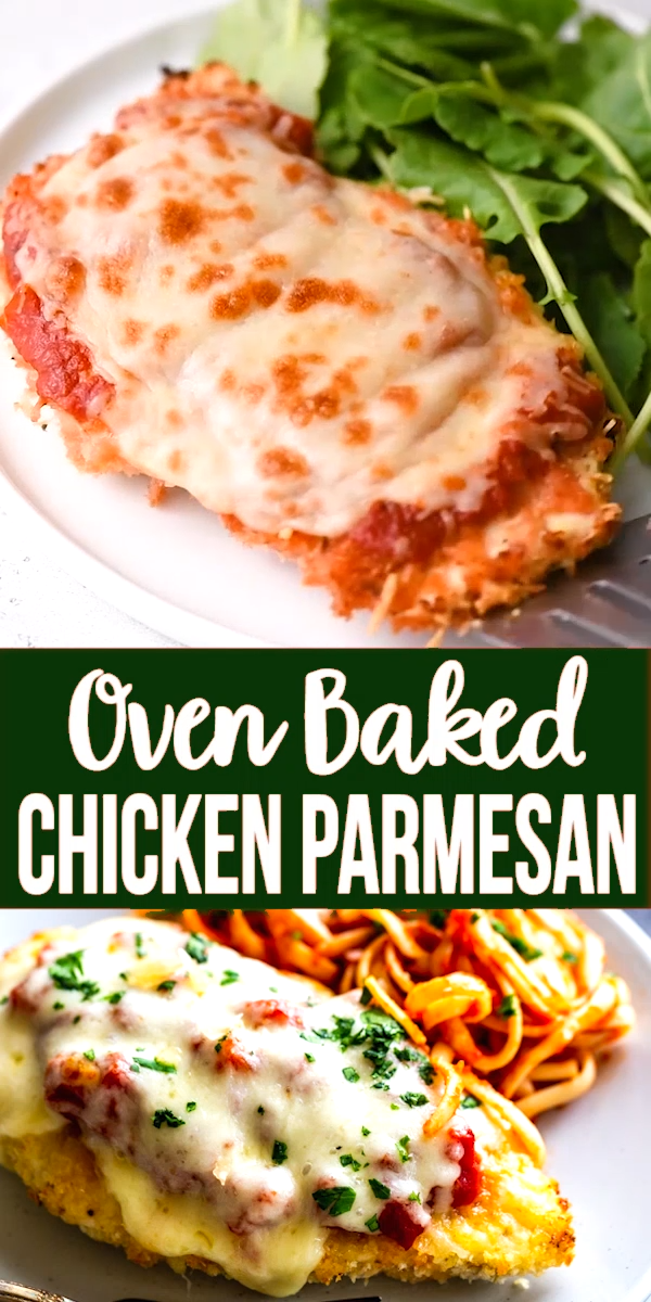 OVEN BAKED CHICKEN PARMESAN -   19 dinner recipes for family chicken ideas
