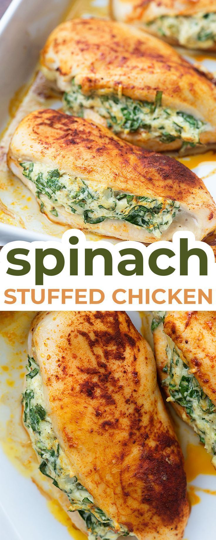 Spinach Stuffed Chicken Breasts - a healthy low carb dinner option! -   19 dinner recipes for family chicken ideas