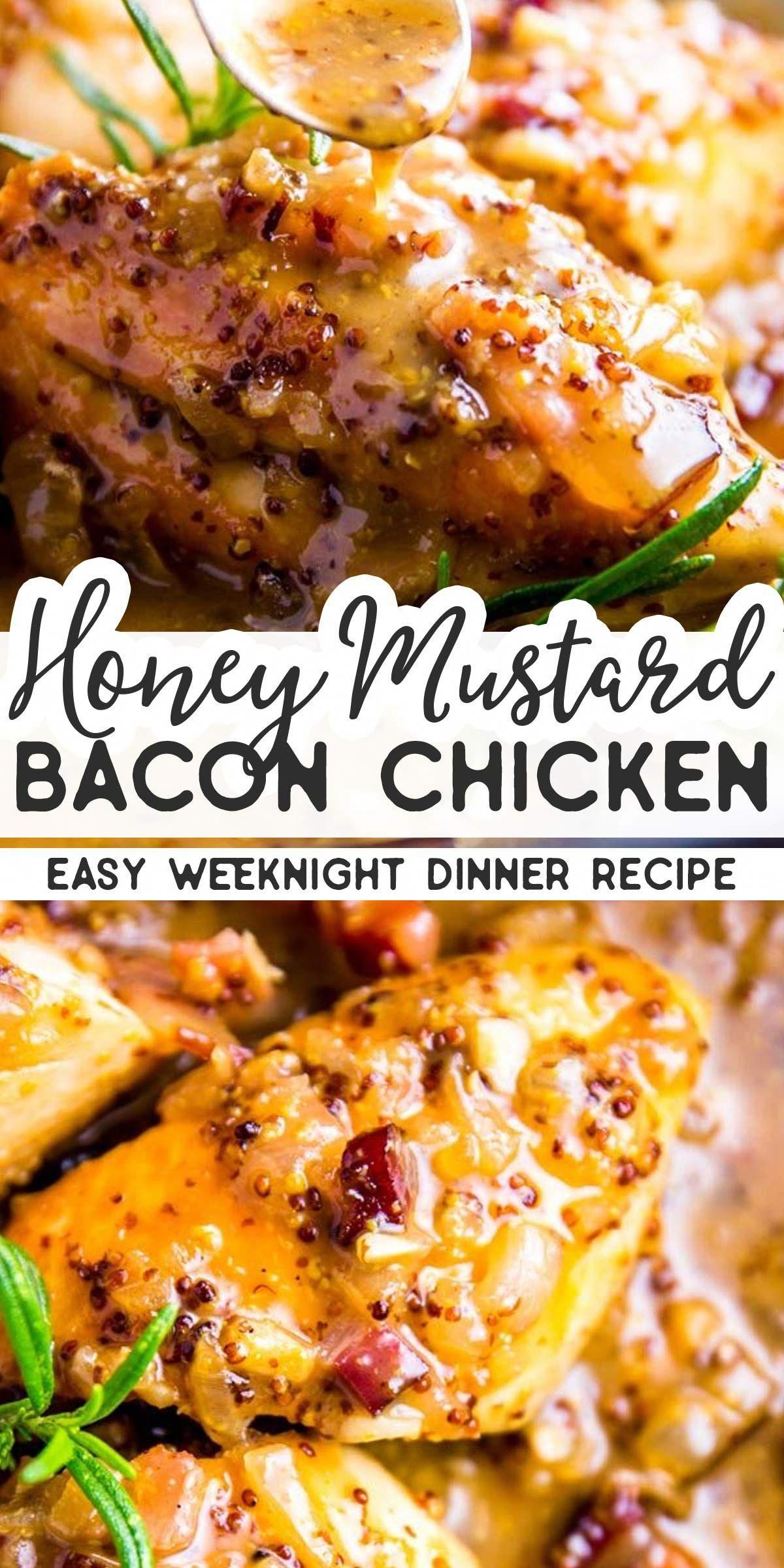 Honey Mustard Chicken with Bacon -   19 dinner recipes for family chicken ideas