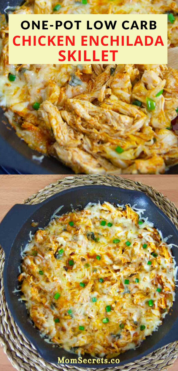 One Pot Keto Low Carb Chicken Enchilada Skillet -   19 dinner recipes for family chicken ideas