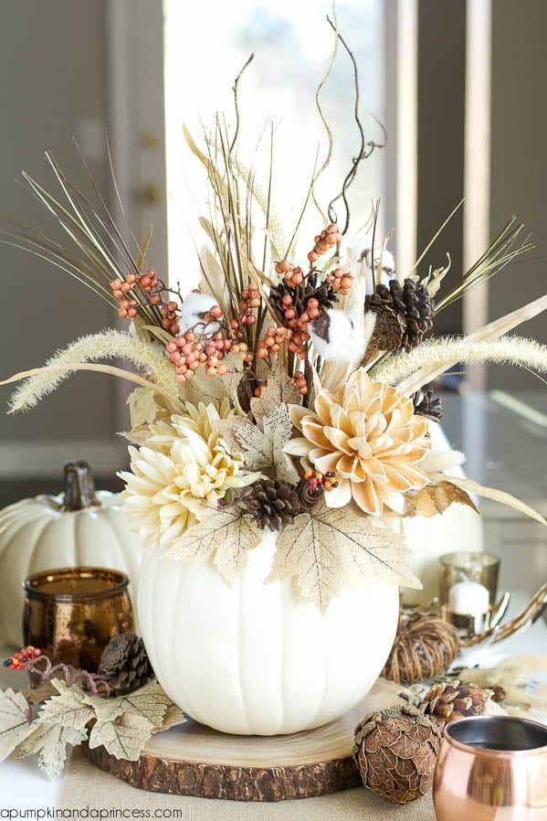 9 Stunning Thanksgiving Centerpieces – Mommy Thrives -   19 diy thanksgiving centerpieces vases ideas