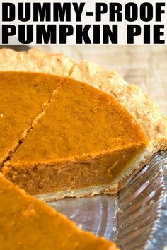 Easy Pumpkin Pie Recipe {5 Ingredients} -   19 easy pumpkin pie recipe with condensed milk ideas