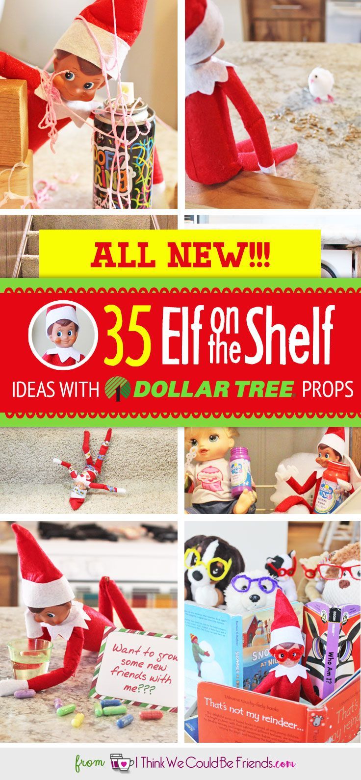35 BRAND NEW Creative & Funny Elf on the Shelf Ideas with Dollar Tree props: Ideas 21-35 -   19 elf on the shelf for toddlers ideas