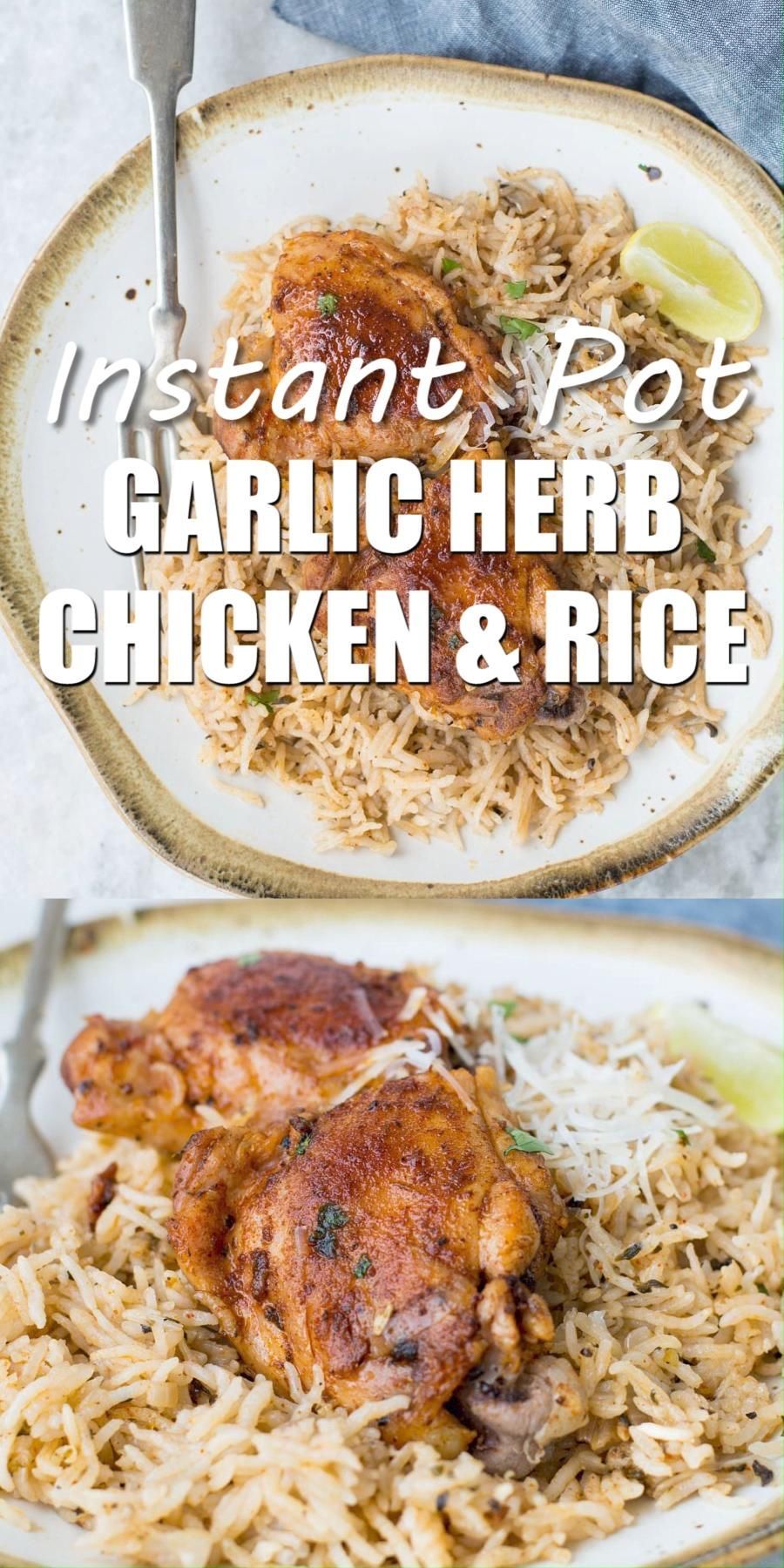 Instant Pot Garlic Herb Chicken and Rice -   19 healthy instant pot recipes chicken ideas