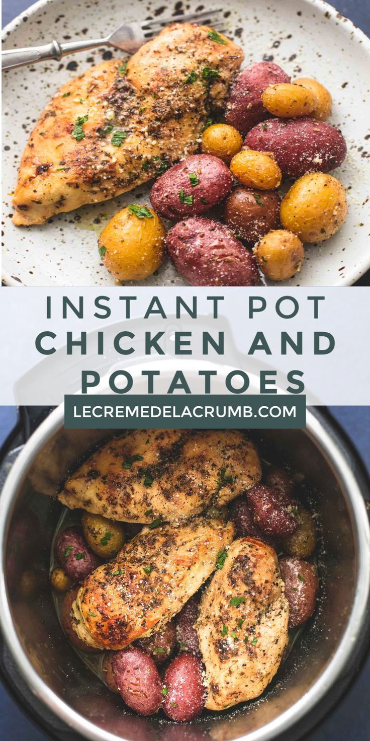 Instant Pot Chicken and Potatoes | Creme De La Crumb -   19 healthy instant pot recipes chicken ideas