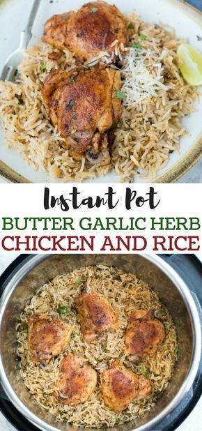 Instant Pot Garlic Herb Chicken and Rice -   19 healthy instant pot recipes chicken ideas