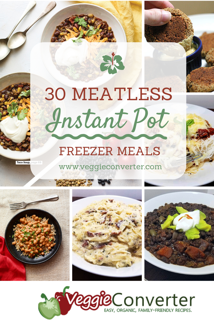 30 Meatless Instant Pot Freezer Meals -   19 meal prep recipes vegetarian freezer ideas