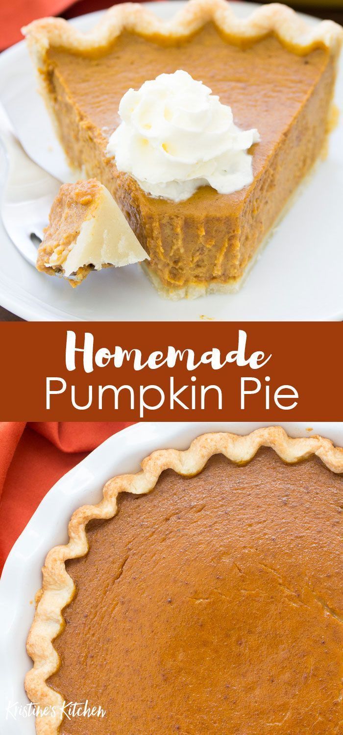 Classic Pumpkin Pie Recipe - The Best Easy Recipe! -   19 pumpkin pie recipe easy from scratch ideas