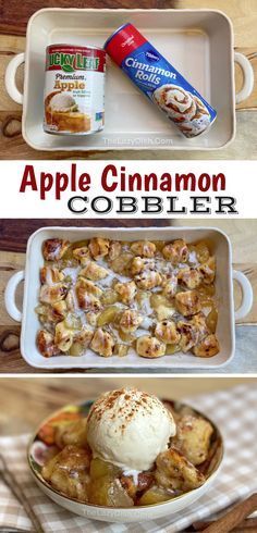 2 Ingredient Cinnamon Roll Apple Cobbler (Quick & Easy Dessert!) -   19 quick and easy thanksgiving desserts ideas