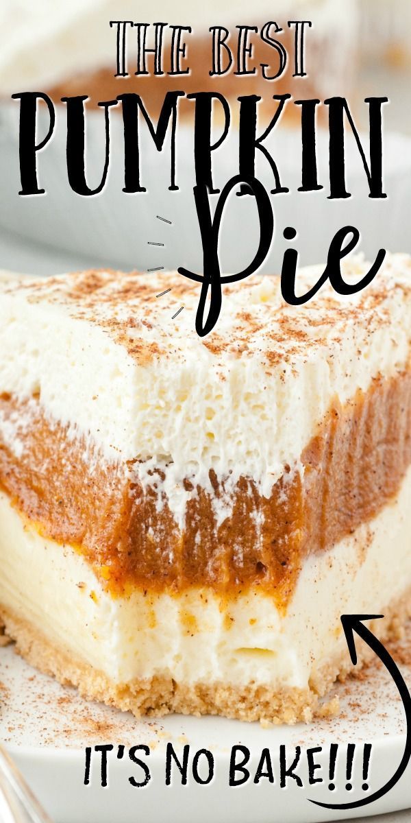 No Bake Pumpkin Pie -   19 quick and easy thanksgiving desserts ideas