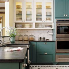 The New Kitchen: 5 Top Trends -   19 sage green kitchen cabinets two tone ideas
