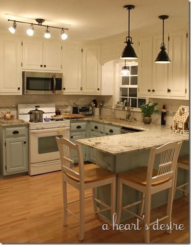 A Kitchen Transformed -   19 sage green kitchen cabinets two tone ideas